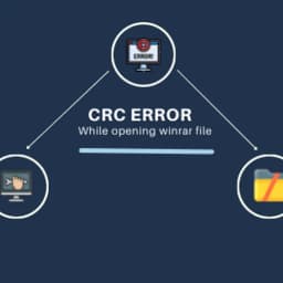 CRC error while opening winrar file