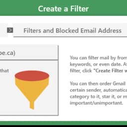 Creating gmail filters