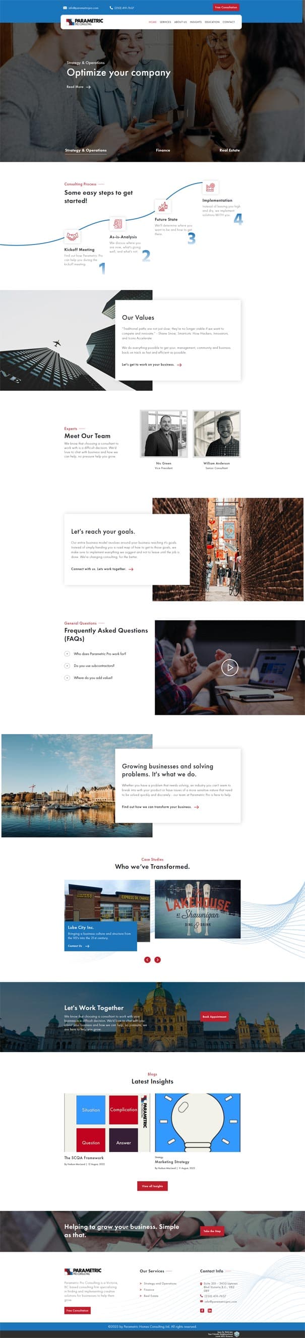Parametric Pro website