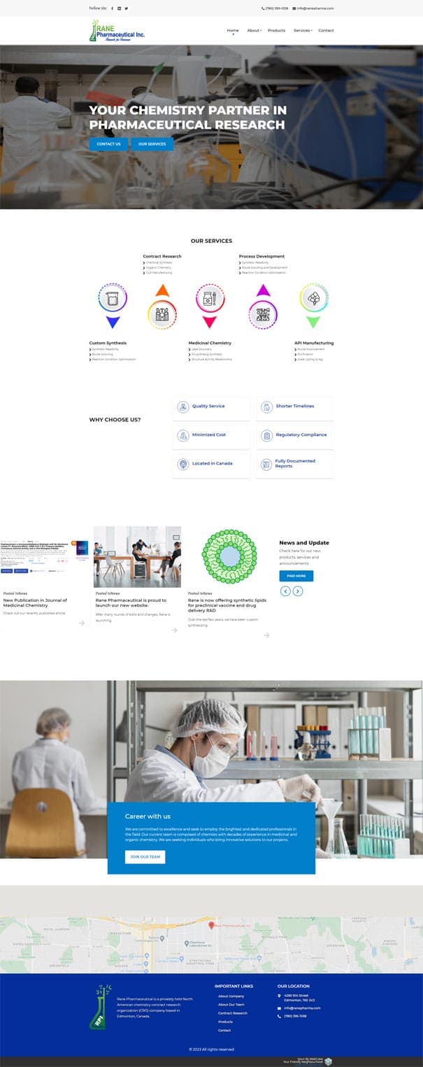 Rane Pharma website