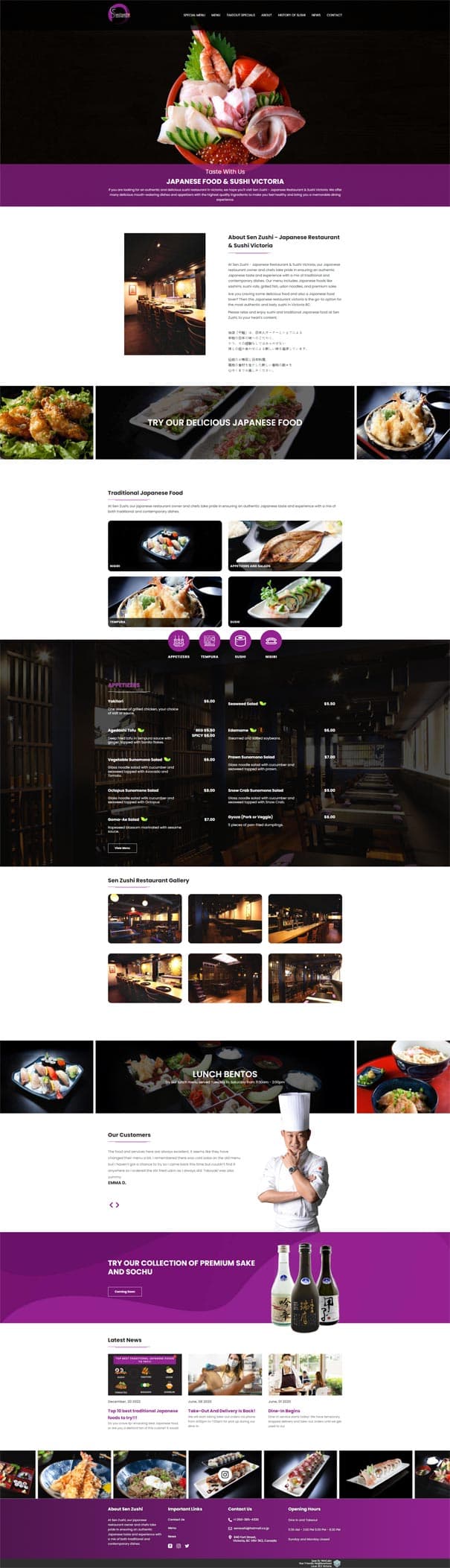 Senzushi website
