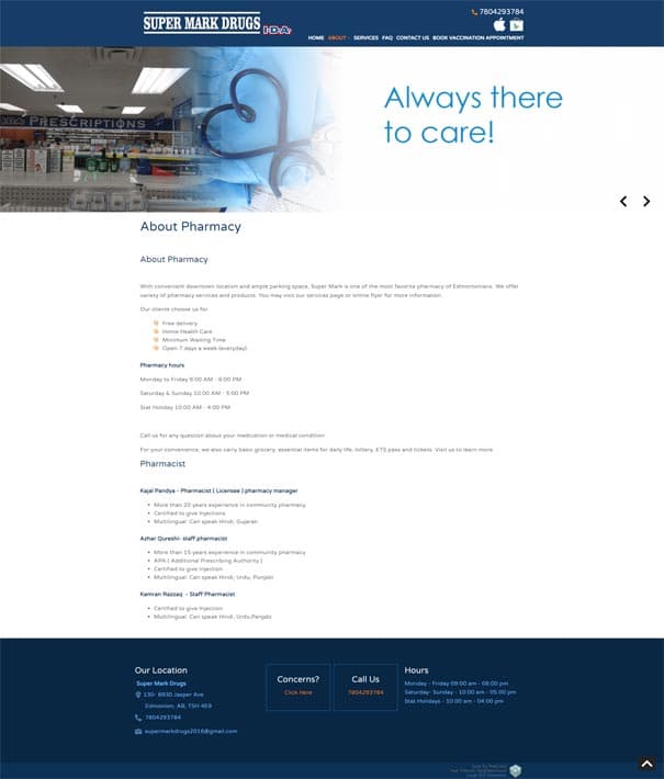 Super Mark Drugs website