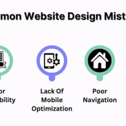 What are some common website design mistakes?
