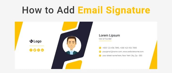 How to add email signature