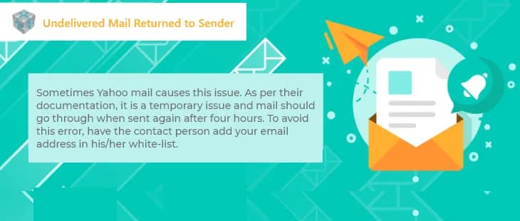 Undelivered mail returned to sender